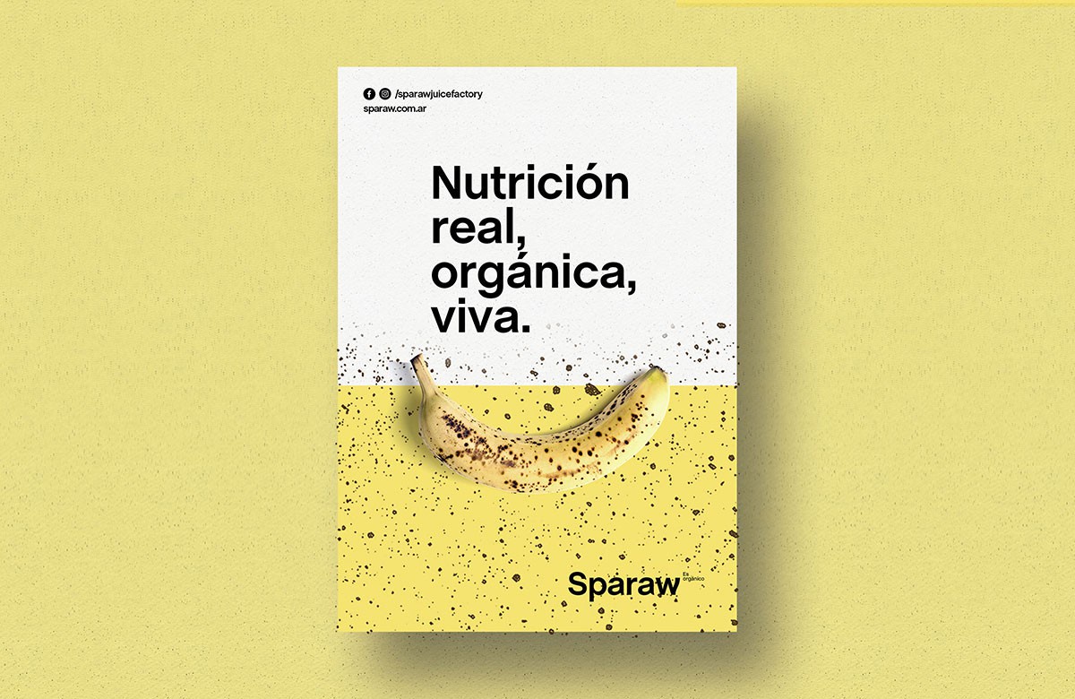 Айдентика бренда органической пищи Sparaw