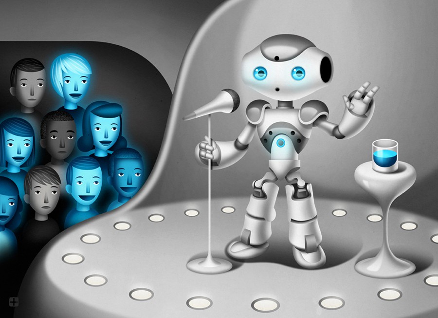Иллюстрация для истории о роботе, который запрограммирован на распознавание человеческих эмоций