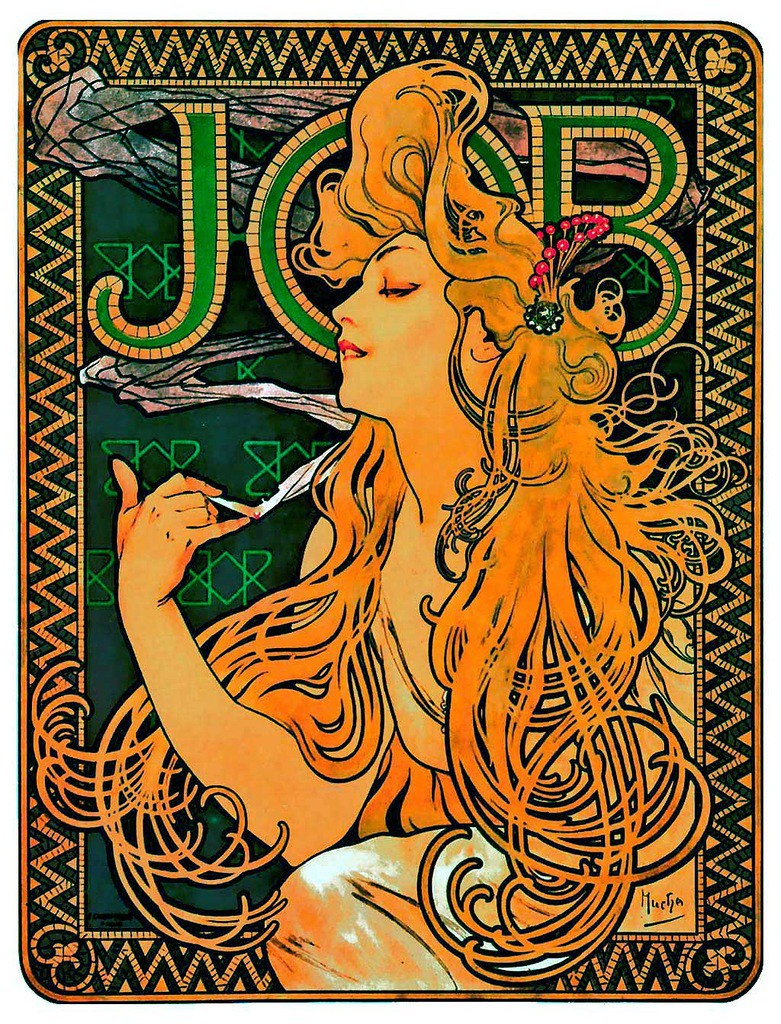 Рекламный плакат сигаретной бумаги 1896