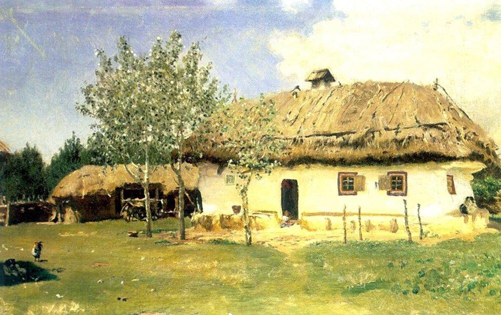 Илья Репин "Украинская Хата" пример релизма в живописи 