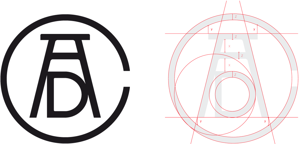 Логотип Нью-Йоркского Клуба арт-директоров The Art Directors Club (ADC).