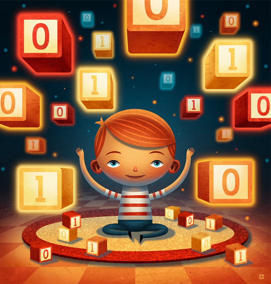 Иллюстрация для истории о том, как помочь маленьким детям начать программировать