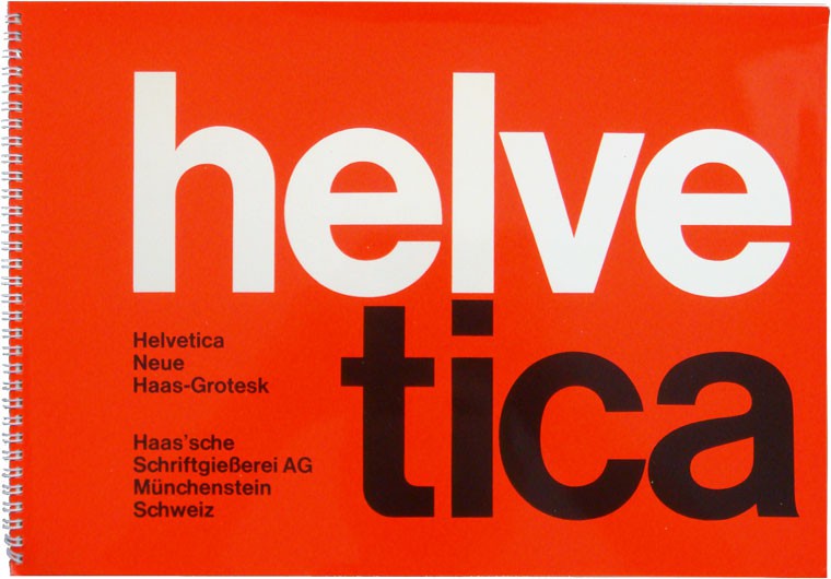 Брошюра Helvetica / Neue Haas Grotesk, 1963. Разработана Хансом Нойбургом и Нелли Рудиным.