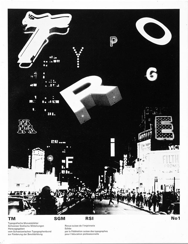 Дэн Фридман. Обложка журнала Typografische