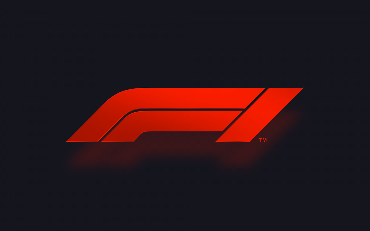 Новый логотип формулы 1 на черном фоне