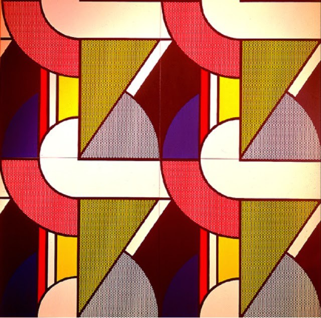 Модульная картина с четырьмя панелями, № 2 Рой Лихтенштейн · 1969 В стиле абстракционизм