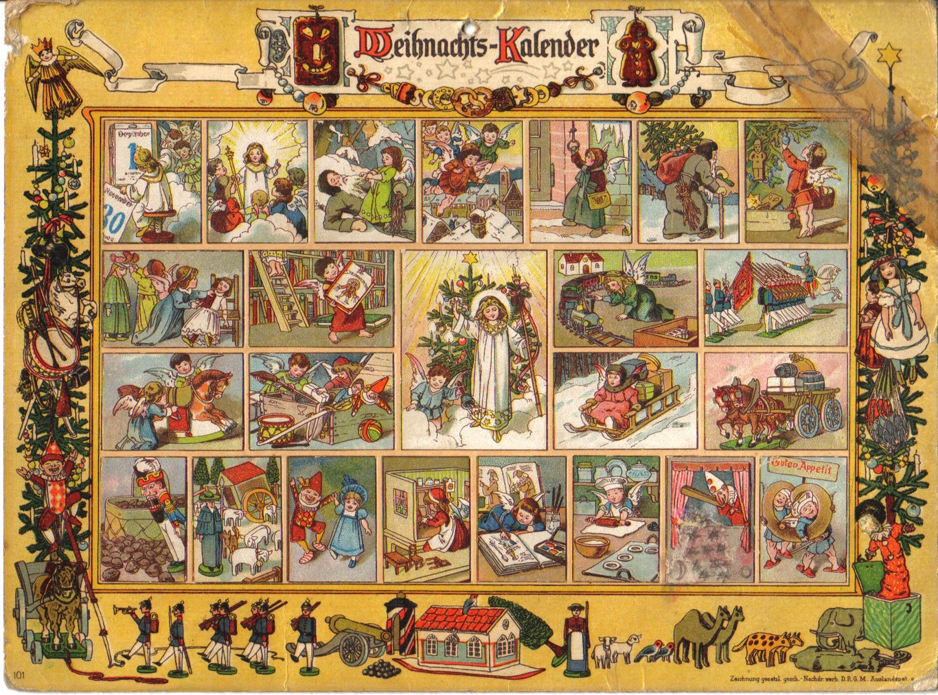 Первый календарь от Герхарда Ланга 1915 год (повтор образца 1903 года) 