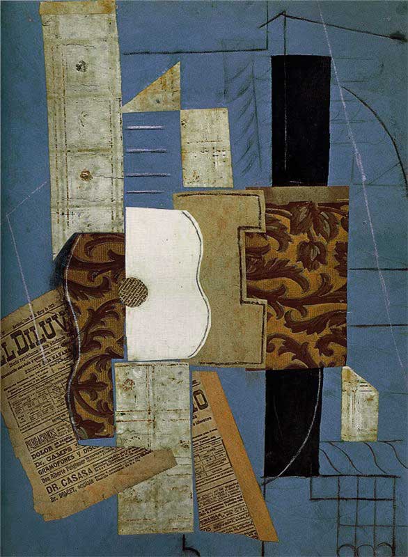 Пабло Пикассо. Гитара. 1913