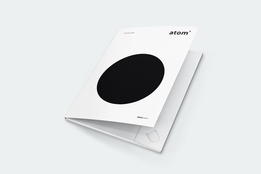 Айдентика IT агентства «atom» / Все о дизайне / Pollskill
