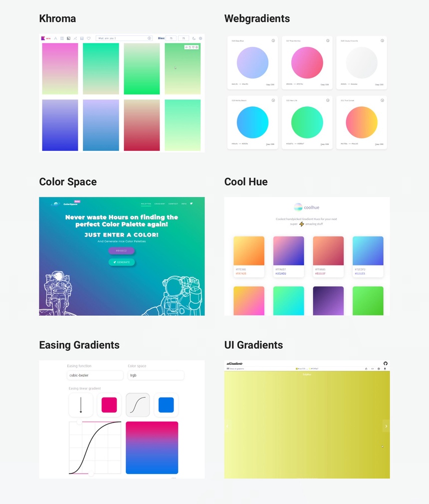 Модные градиенты в веб-дизайне / Все о дизайне / Pollskill
